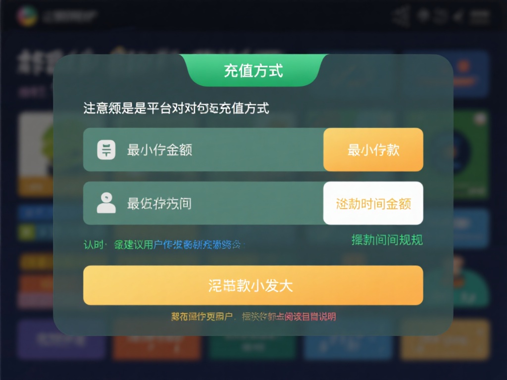 值得注意的是，平台会对每种充值方式的最低存款金额和